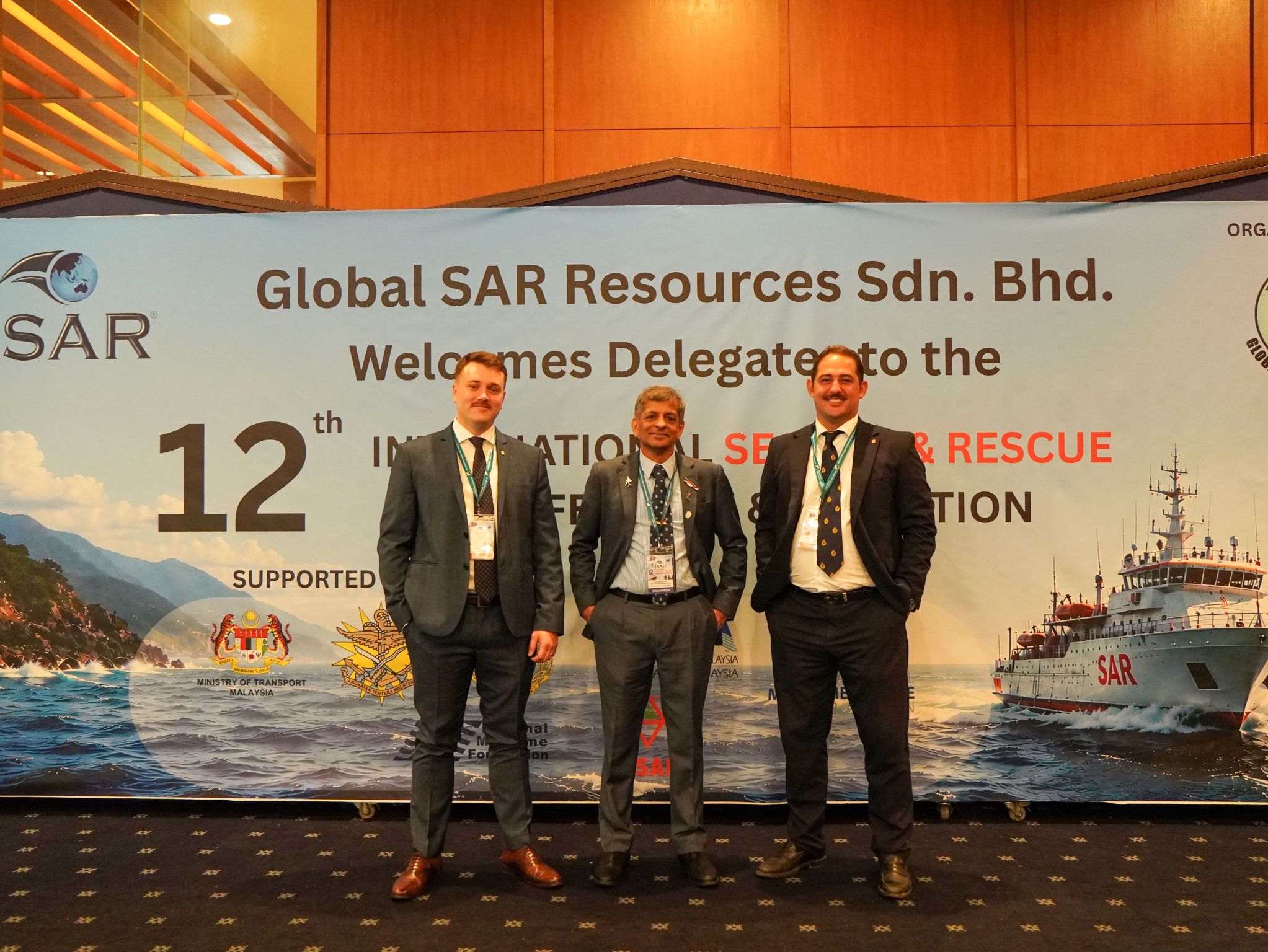Global SAR Hub co-founders with partners at iSAR 2026